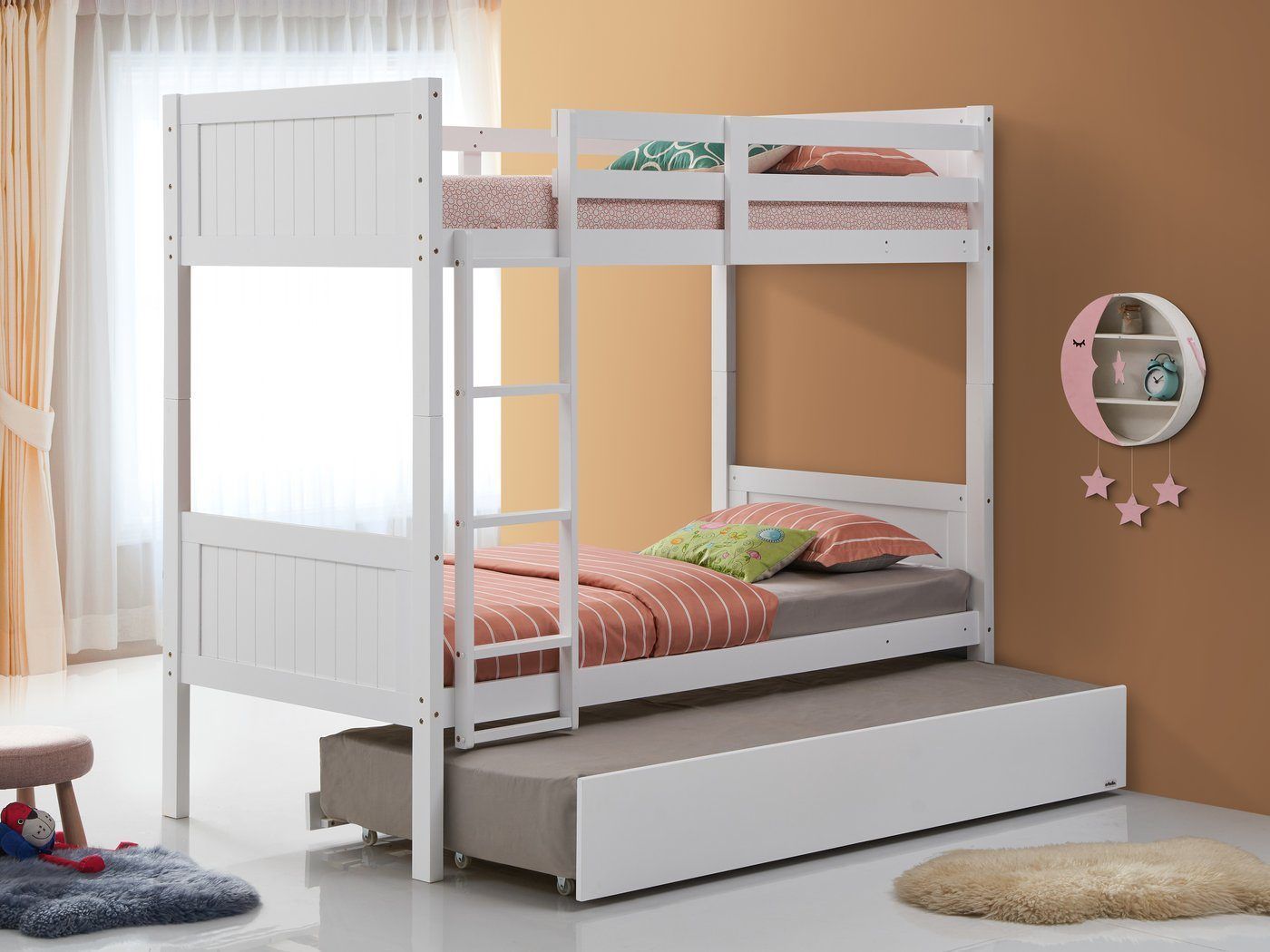 Orbelle Bunk Bed 7278 with trundle in a child's bedroom
