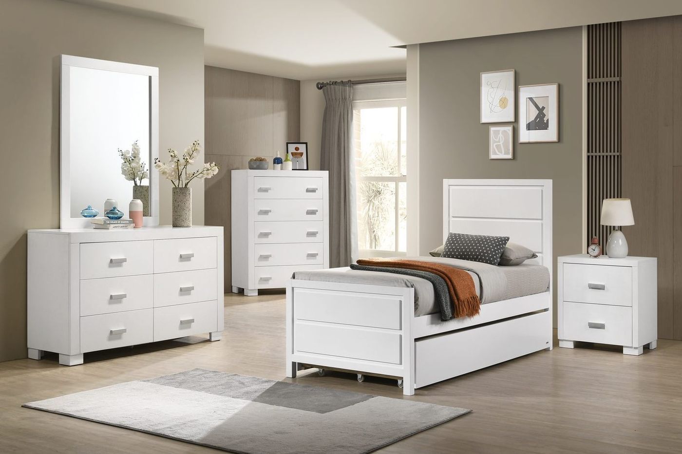 Shown with matching nightstand